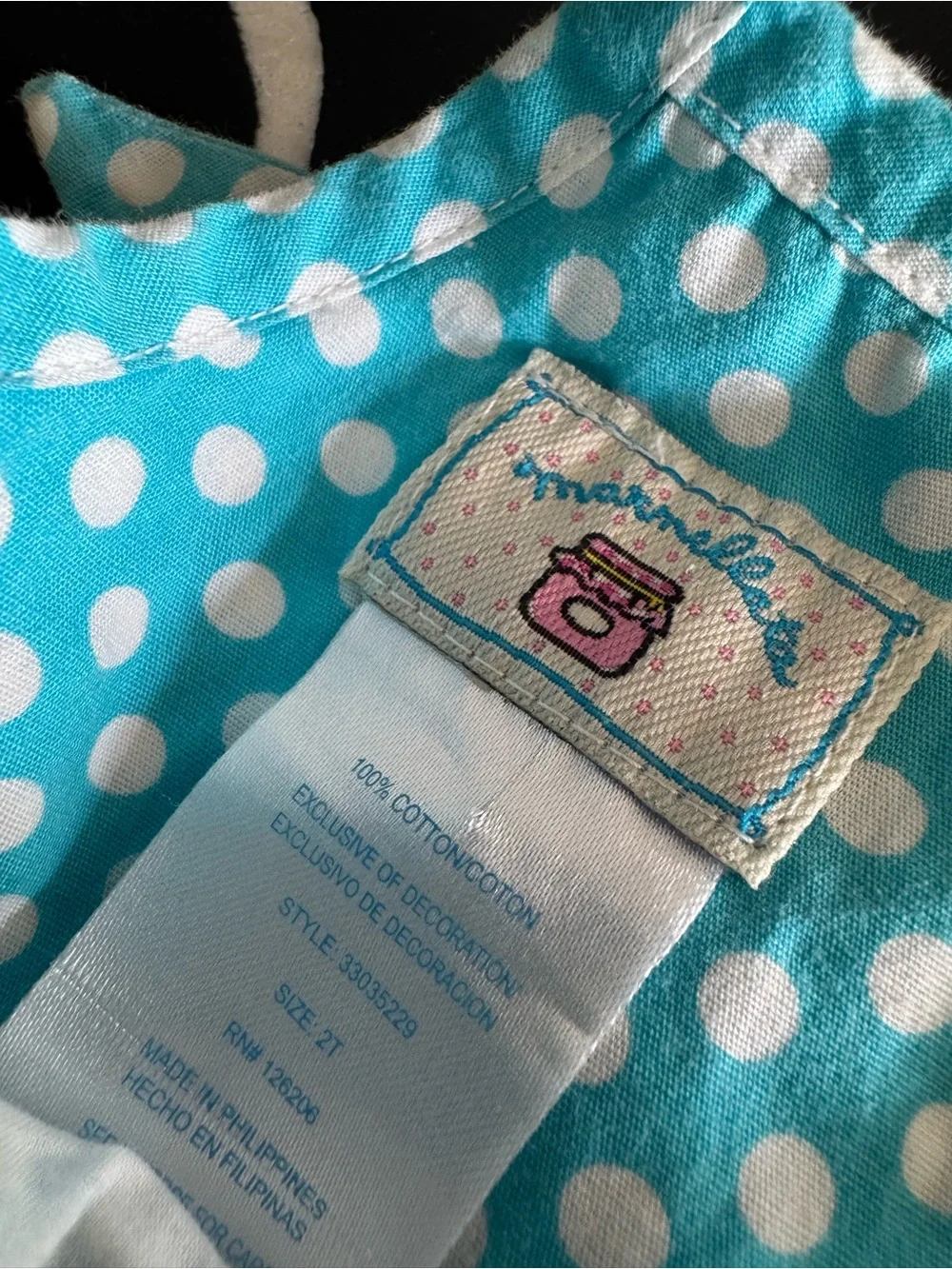 Polka Dot Aqua Smocked Sundress for Girls